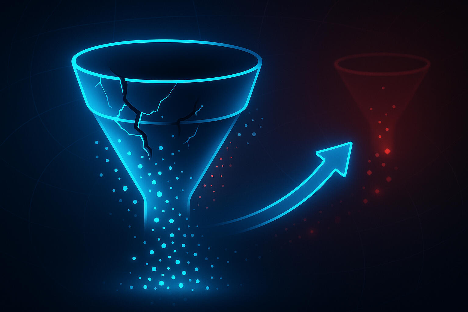 Leaky Funnel Your funnel leaks customers to your competitors funnel