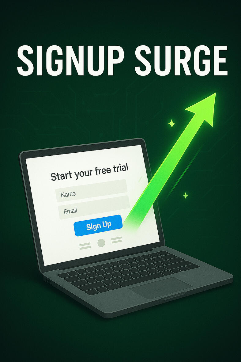 Signup Surge Turn traffic into customers fast